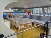Dining table on the Aft deck